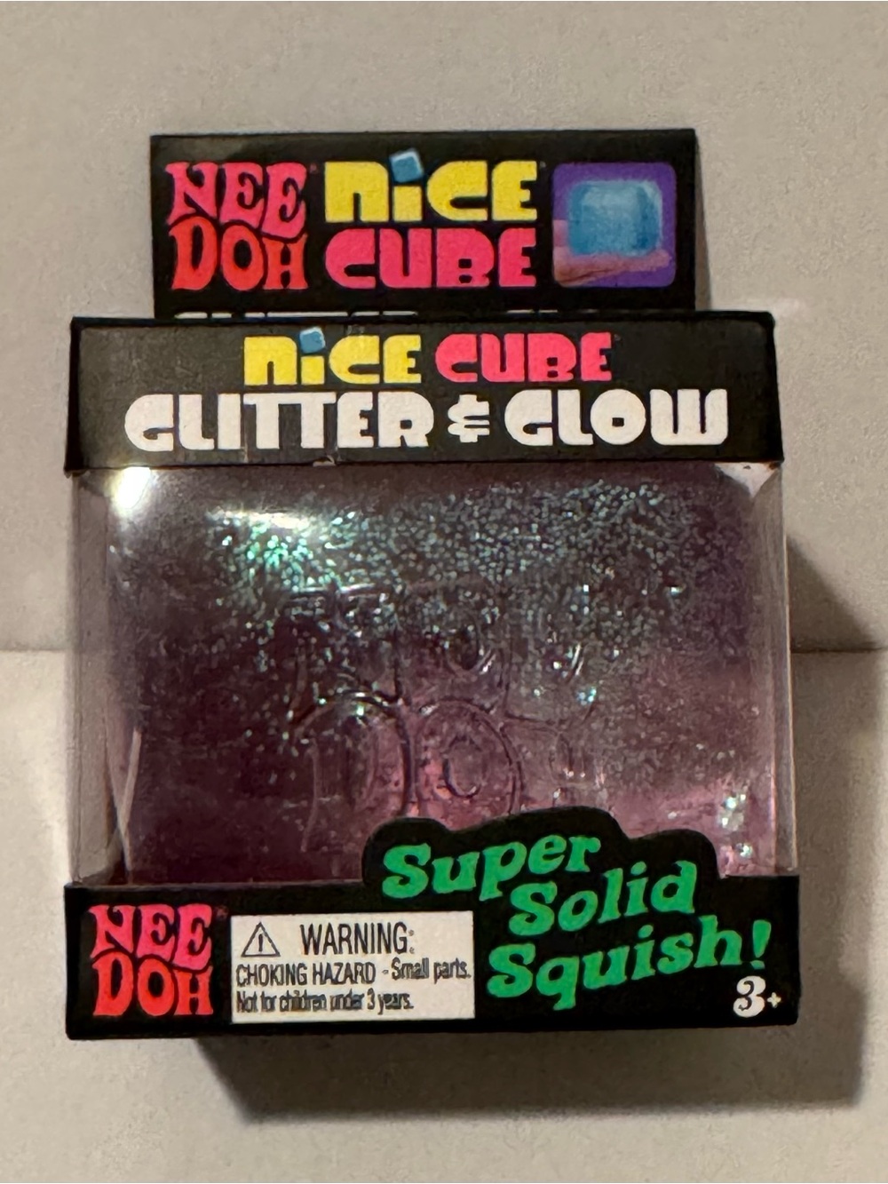 Needoh Glitter and Glow Nice Cube